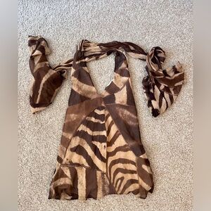 Beautiful Ralph Lauren silk halter top